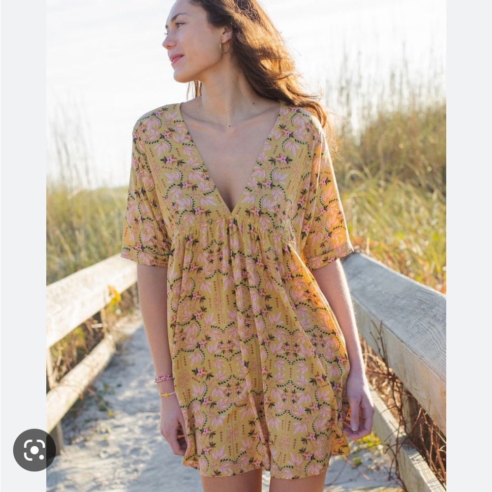 Natural Life Stella Dress - Gold Leaf